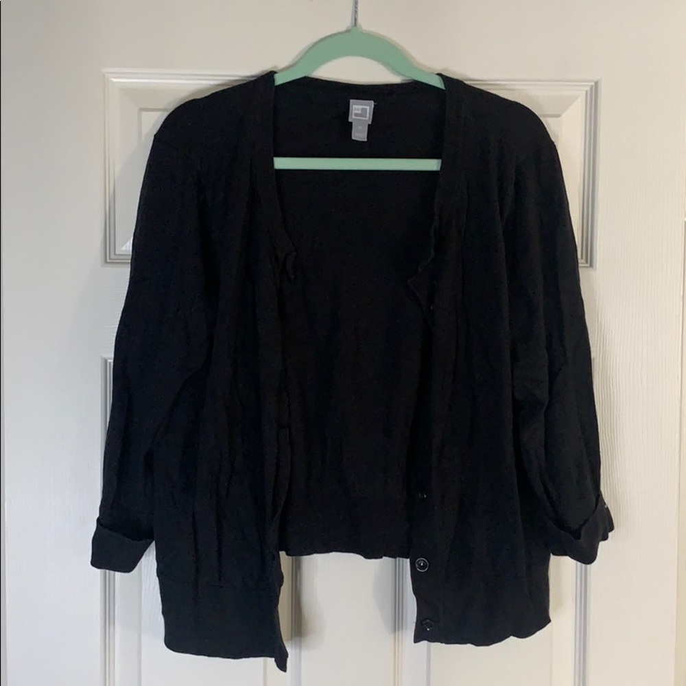 Black cardigan